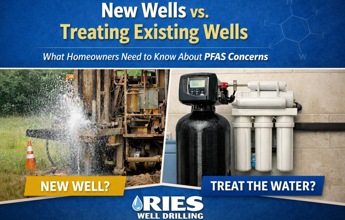 Comparison of drilling a new water well versus treating existing well water for PFAS concerns in Southeast Michigan