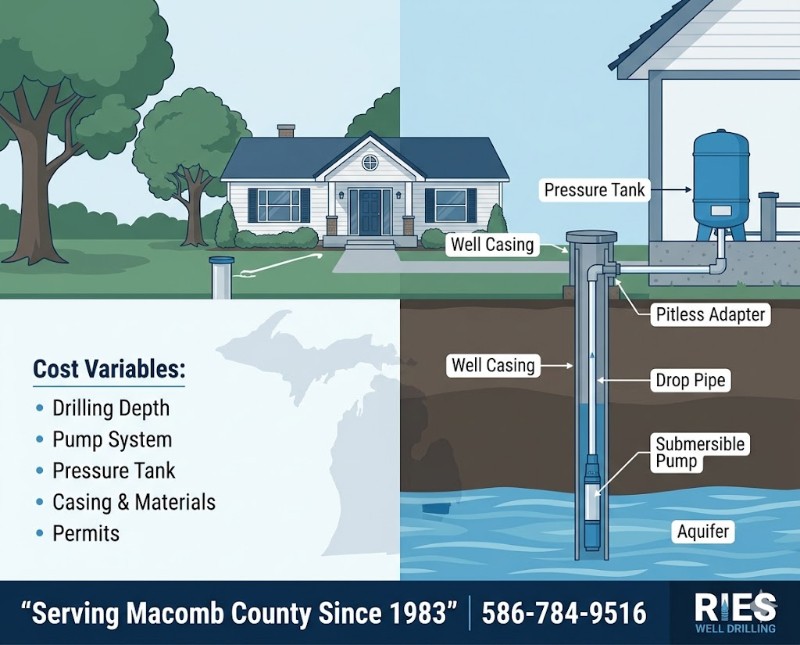 Water Well Drilling Cost Guide — Washington Township, MI | Ries Well Drilling